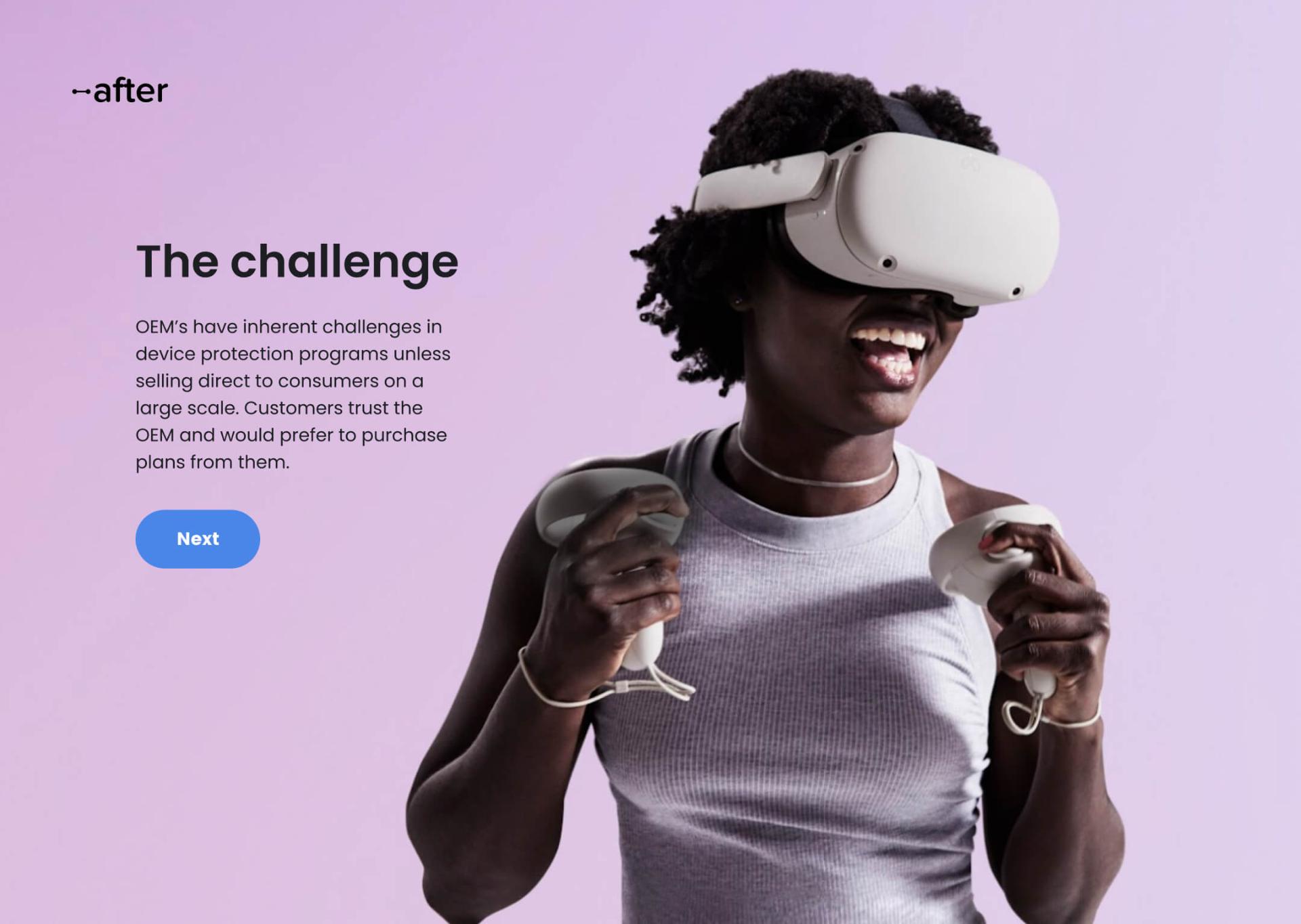 The Challenge presentation for Oculus